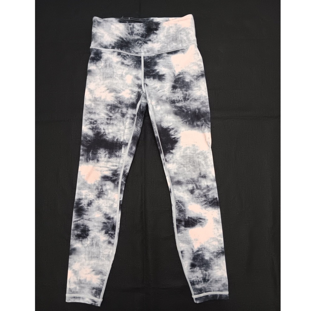 Athleta‎ Elation 7/8 Tight XS Black Pink Tie Dye High Rise Leggings 487674-00